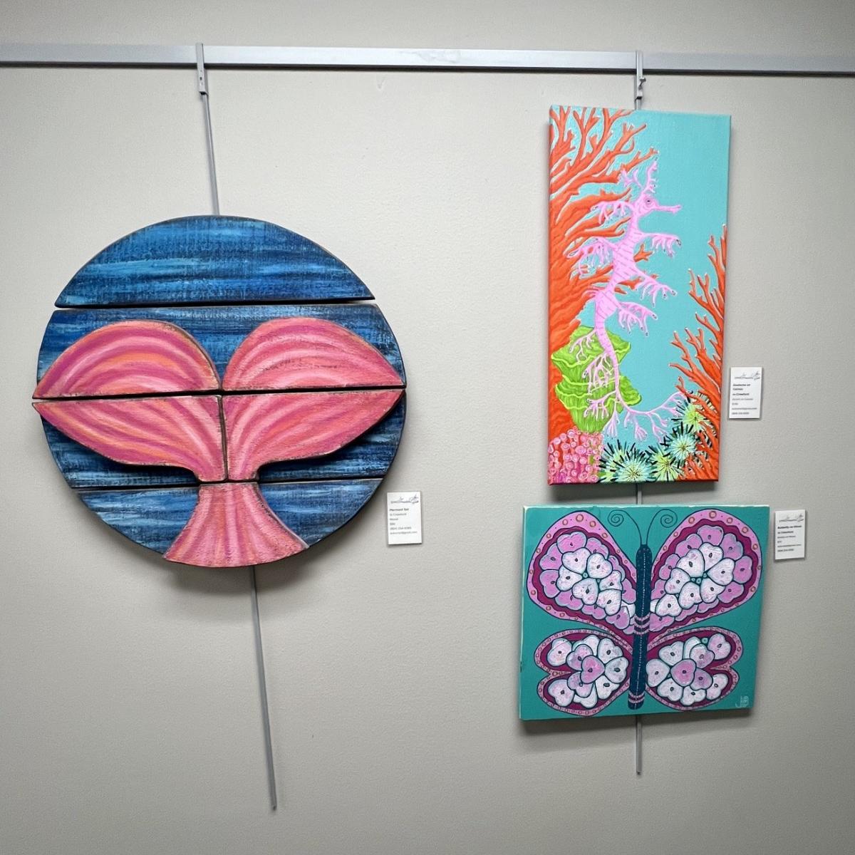 Three pieces of artwork