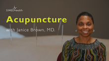 Acupuncture with Janice Brown, MD